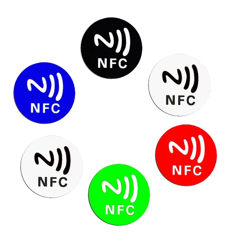 RFID 13.56mhz T5577 Adesivo riscrivibile Keytag Anti interferenza metallica Etichetta scrivibile Chiave Token Tag Card Duplicato Clone Tag NFC