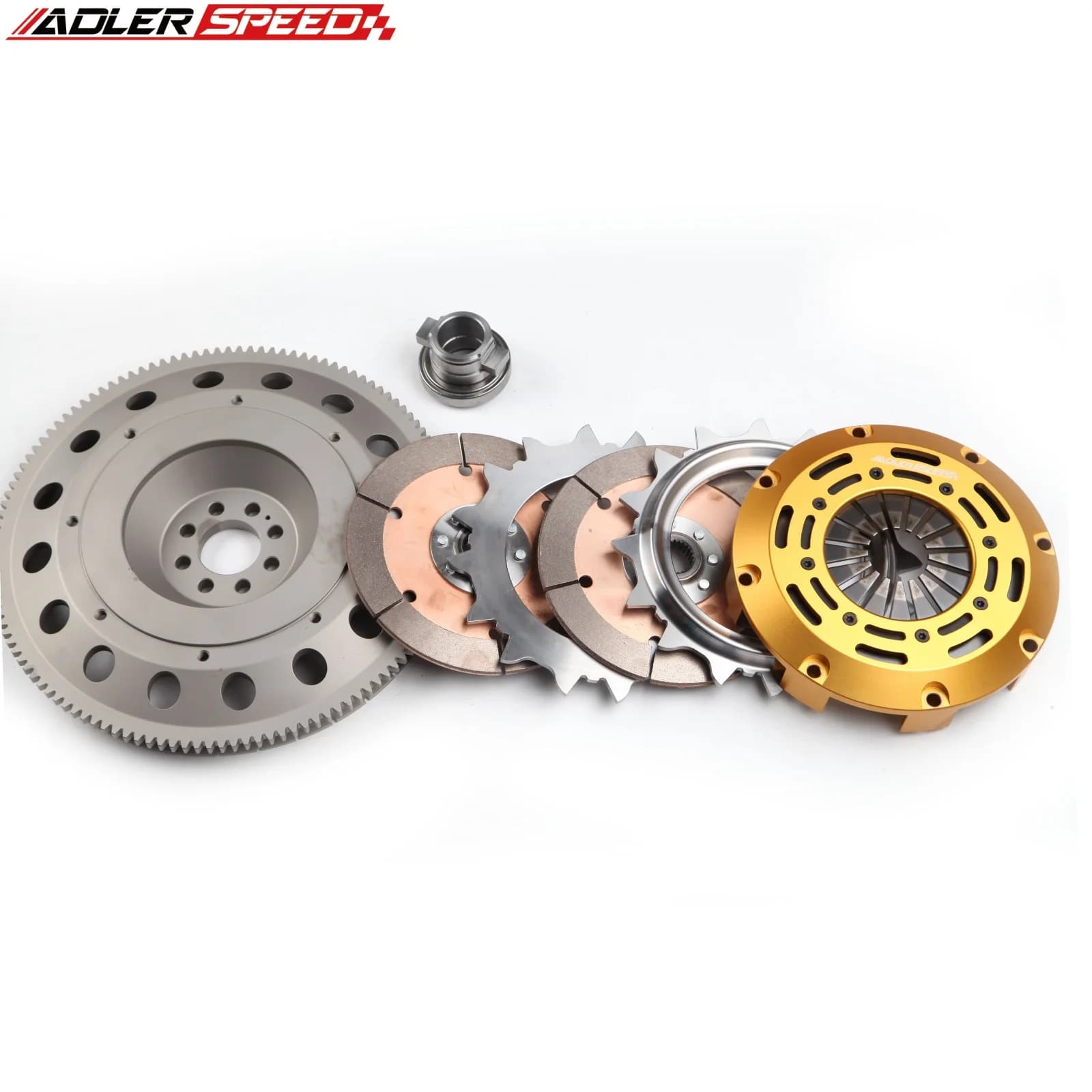 Frizione da competizione/arrestata a molla ADLERSPEED 7.25" (185mm) a disco singolo/doppio/triplo a peso medio, compatibile con Nissan 350Z Infiniti G35 3.5L VQ35DE