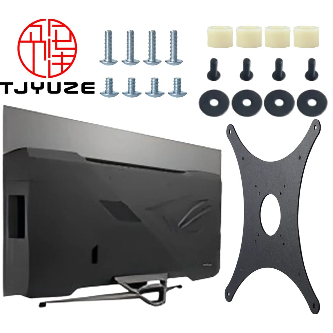 Nuovo adattatore VESA per ASUS ROG Swift OLED PG42UQ PG42U PG48UQ PG48U con staffa di montaggio per VESA 75x75 100x100 200x200 Monitor Braccia