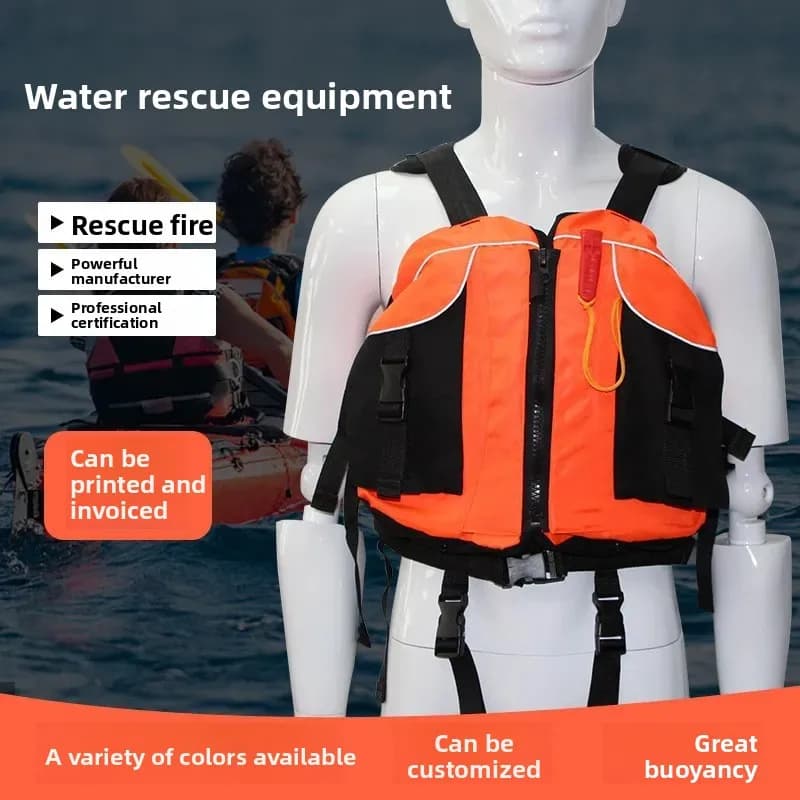 Professional Life Jacket Big Buoyancy Safety Vest For Kayaking Dragon Boat Rafting Surfing Outdoor Water Sports Equipment