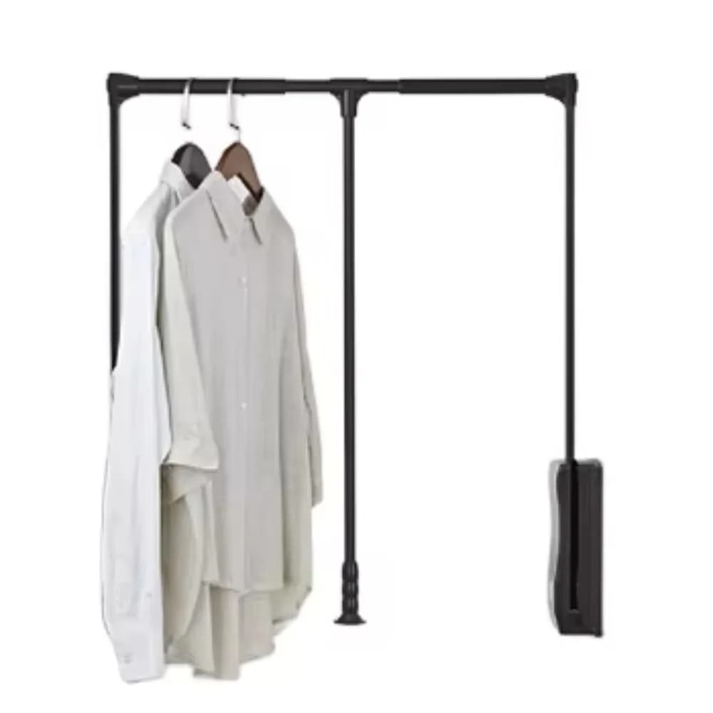 Adjustable Pull-Down Wardrobe Lift Rail Clothes Hanger Closet Hardware