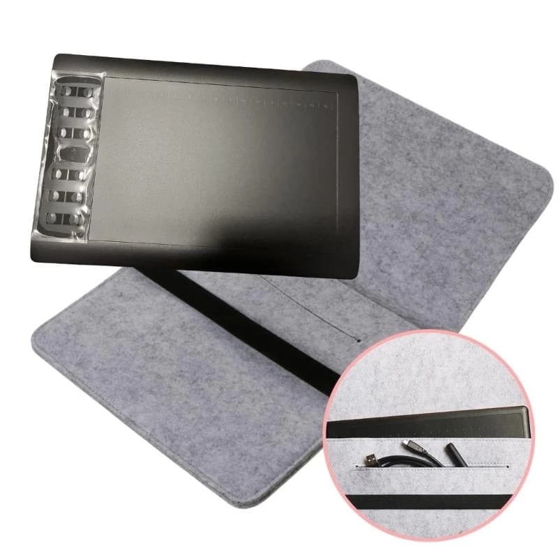 Felt Protective Cover For 1060PRO Digital Graphics Drawing Tablet Carrying Case