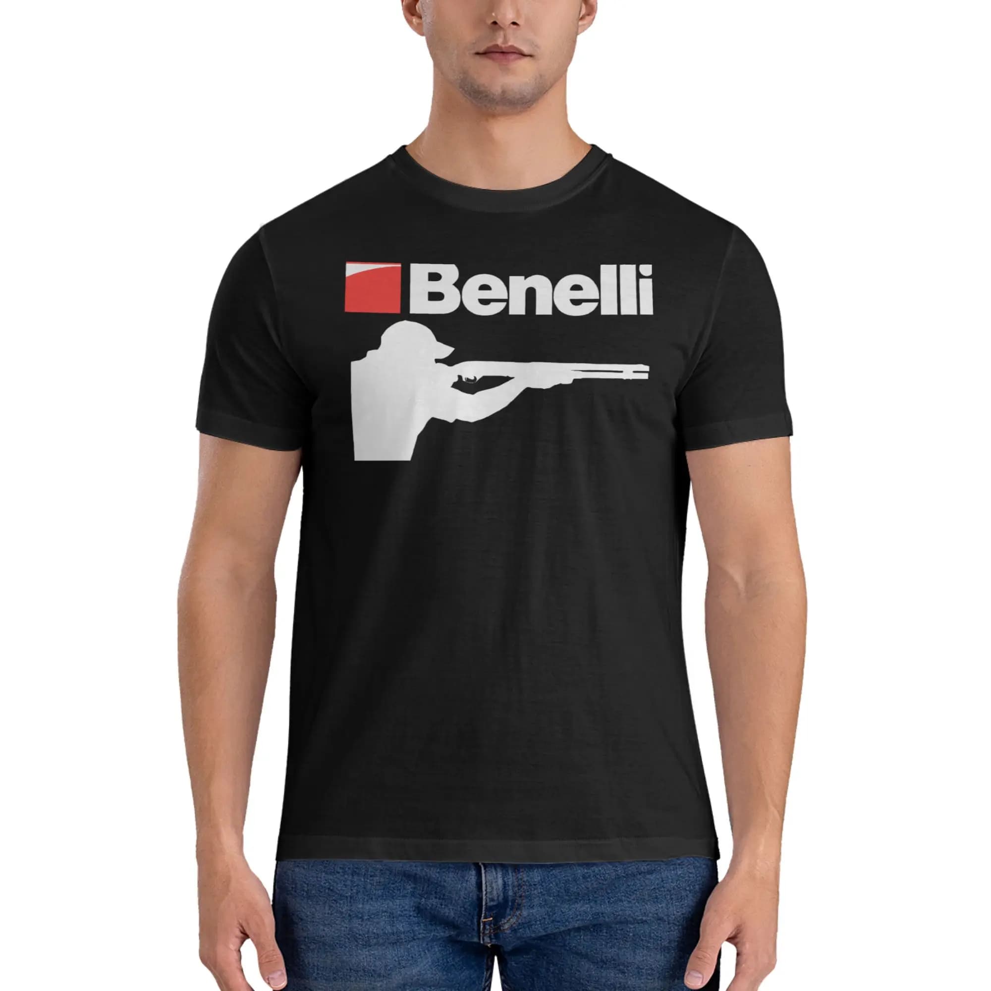 High Quality Custom Benelli Ultra-Minimalist T-shirt Forest-Style Fresh Dark Color Schemes Tee