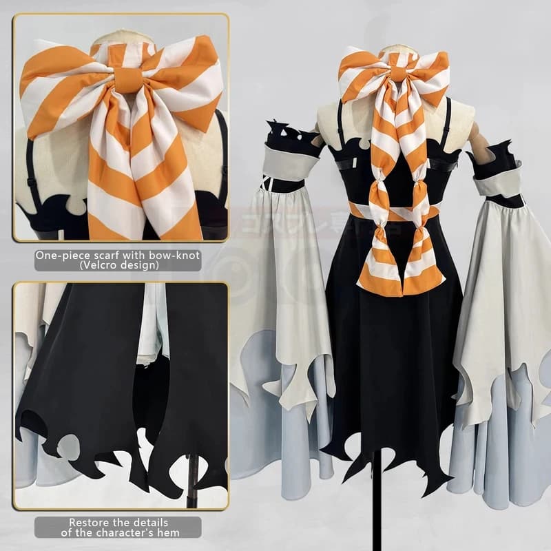 KK56Gachiakuta Anime Amo Cosplay Costume Boot Covers Dress Scarf Shorts Sleeves Convention Halloween Christmas Gift.OJ6/