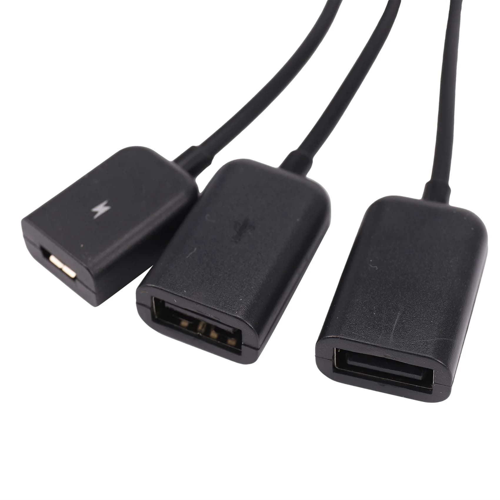 FUFU 2X USB 3.1 Tipo C Maschio a 2 Doppio USB A 2.0 Femmina + Micro-USB Femmina 3 in 1 HUB OTG