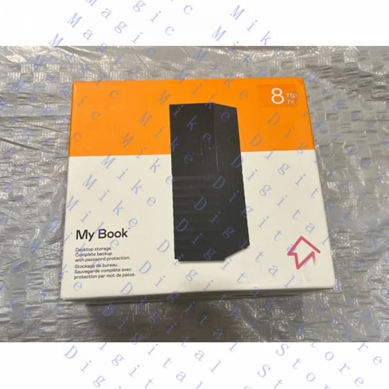 UU Nuovo PER Western Digital 8TB WD My Book Disco rigido esterno HDD - WDBBGB0080HBK-NESN