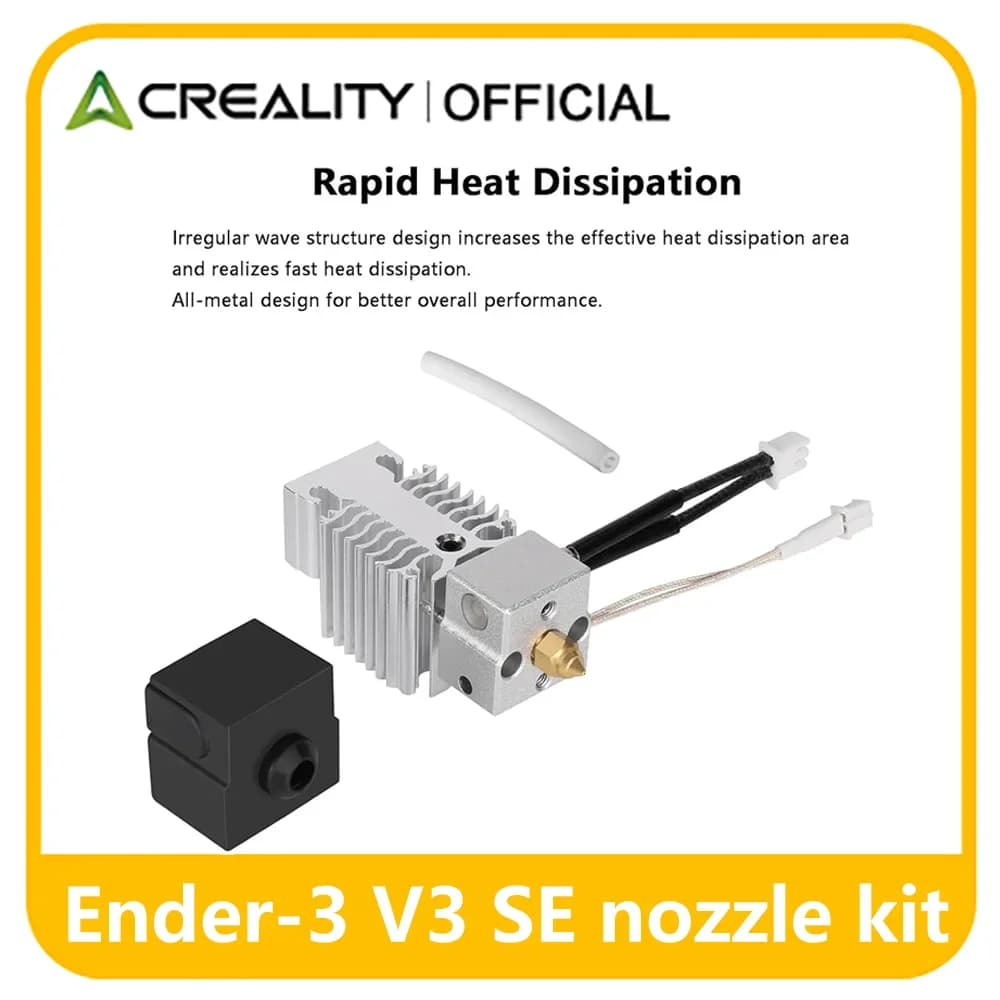 Accessori per stampante 3D Creality Ender-3 V3 SE Kit ugelli Radiatore in alluminio Blocco riscaldante Rilevamento termistore ad alta precisione