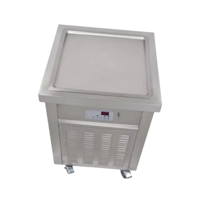 Macchina per Gelato Fritto Istantaneo Thailandese con Piastra Singola Quadrata