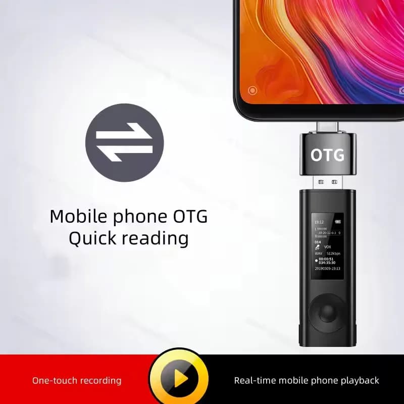 New Amoi A30 USB Flash Drive Disk Digital voice recorder Dictaphone 1536KBPS With Pocket Clip Voice Activated Encryption Record
