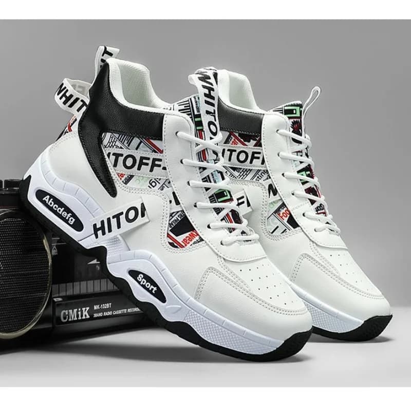 Scarpe da Uomo Primaverili e Autunnali, Stile Dad Shoes, Sportive Casual alla Moda, Traspiranti, da Corsa, con Suola Spessa per Aumentare l'Altezza