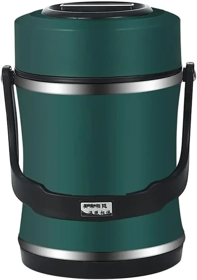 Stainless Steel Insulated Lunch Box, Three-layer Insulation, Vacuum Lifting Pot, Rice Barrel
