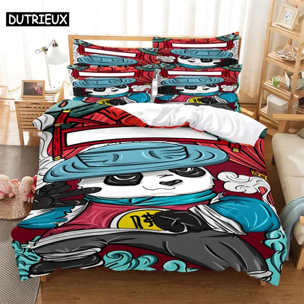 Set biancheria da letto cartone animato Set copripiumino Biancheria da letto 3d Biancheria da letto con stampa digitale Set biancheria da letto queen size Set copripiumino design alla moda