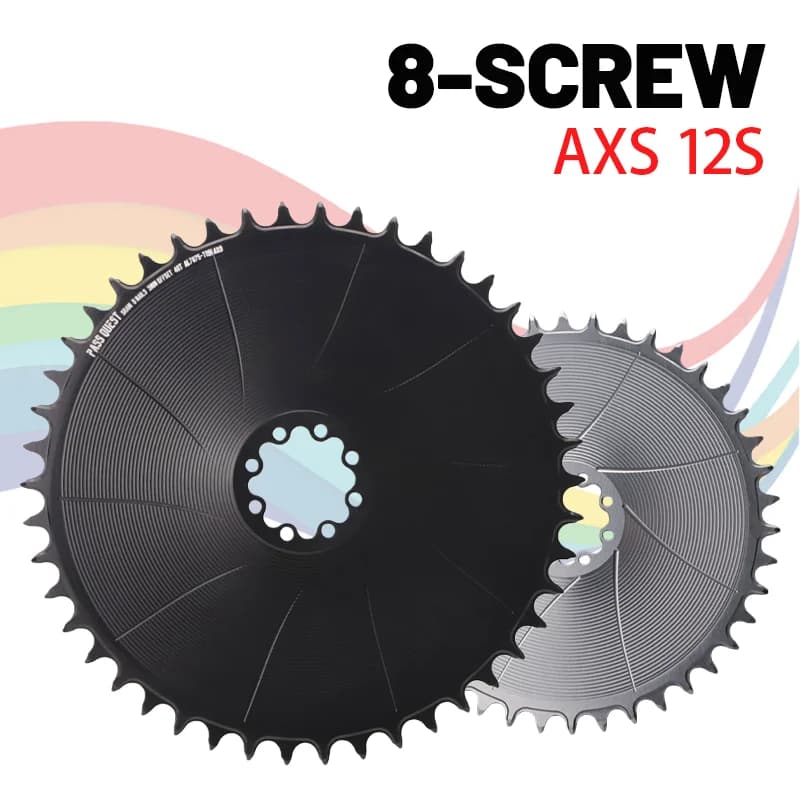 8 bulloni per Sram Axs Aero corona 50 denti 8 viti vassoio bici argento corona singola 42 denti Mtb corona chiusa stretta larga
