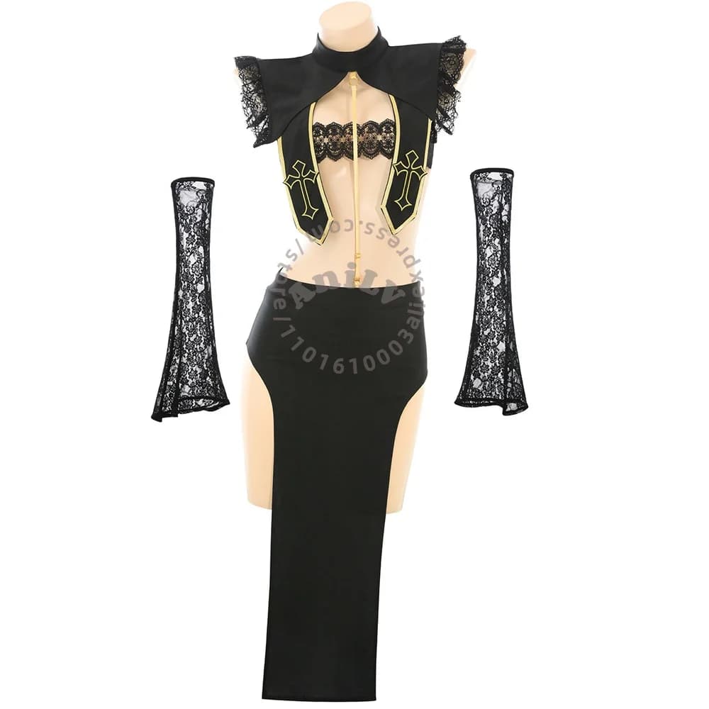 AniLV Anime Priestess Sister Nun Uniform Sexy Lingerie Temptation Pajamas Erotic Outfits Cosplay Costumes