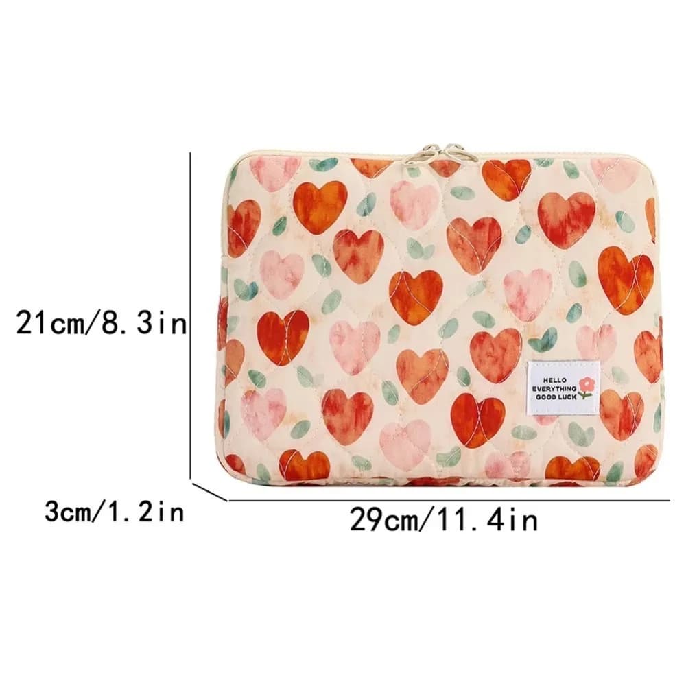 11/13/15 Inch Taptop Sleeve Case Shockproof Ins Flower Laptop Bag Ultra Thin Inner Bag Tablet Protective Pouch for HP/Dell/ASUS