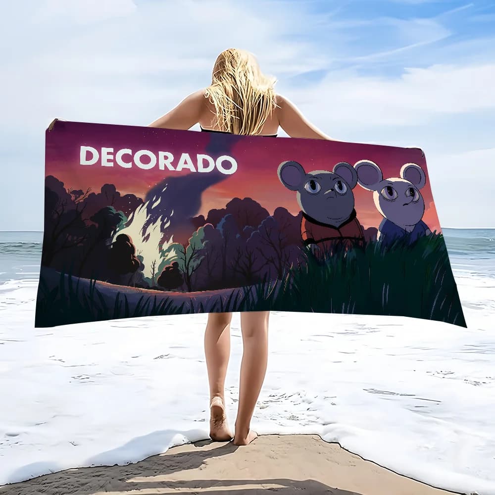 Asciugamano D-DecoradoS da Spiaggia e Bagno, Asciugatura Rapida, Leggero, Portatile, per Sauna, Campeggio, Nuoto, Piscina, Viaggio 2025