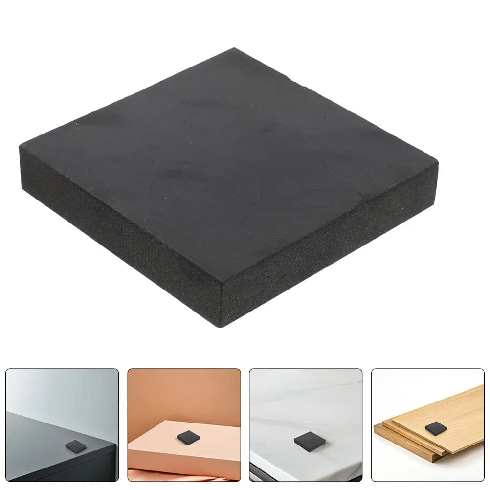 4 Pezzi Tappetini Antivibrazioni in Gomma per Riduzione del Rumore e Isolamento Acustico per Tapis Roulant, Attrezzature per Esercizi, Set di Tamburi 100x100x15mm