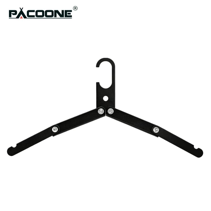 PACOONE Stendibiancheria Pieghevole in Lega di Alluminio Ultraleggero Portatile da Viaggio Campeggio Esterno Stendino Appendiabiti da Viaggio e Casa