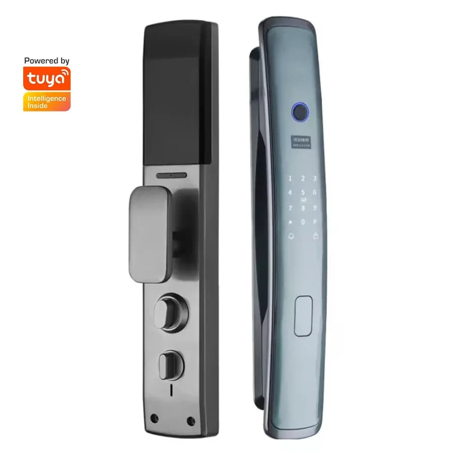 Smartier 3D Face WIFI Smart Fully Automatic Smart Lock Impronta digitale APP Card Sblocca chiave Serratura intelligente con fotocamera