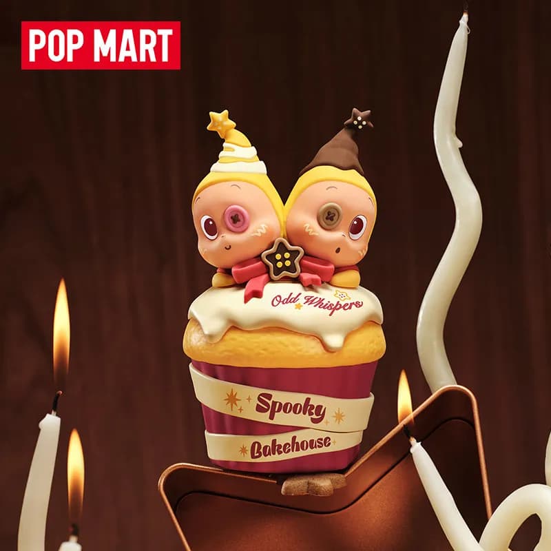 POP MART Spooky Bakehouse Series Projection Nightlight Blind Box Toys Guess Bag Mystery Box Doll Cute Anime Figure Ornament