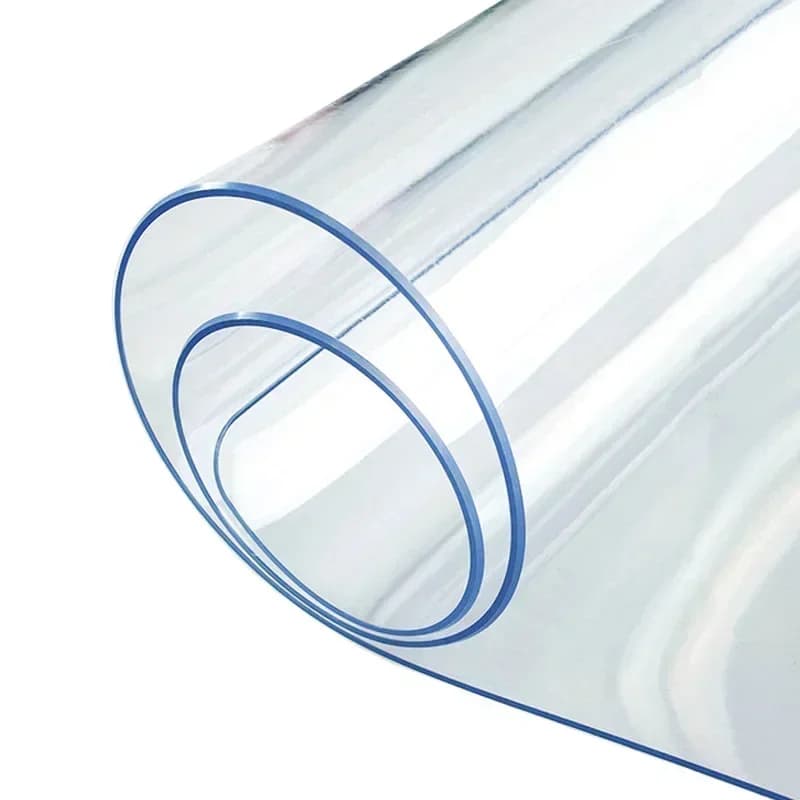 PVC Table Cloth Transparent Clear Desk Cover Protector Plastic Soft Glass Waterproof Oilproof for Dining Table