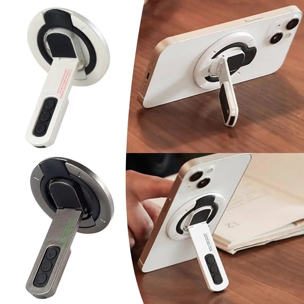 360 ° Supporto Magnetico Girevole per Telefono, Pieghevole, con Pulsanti Antistress, Anello di Supporto per Dita