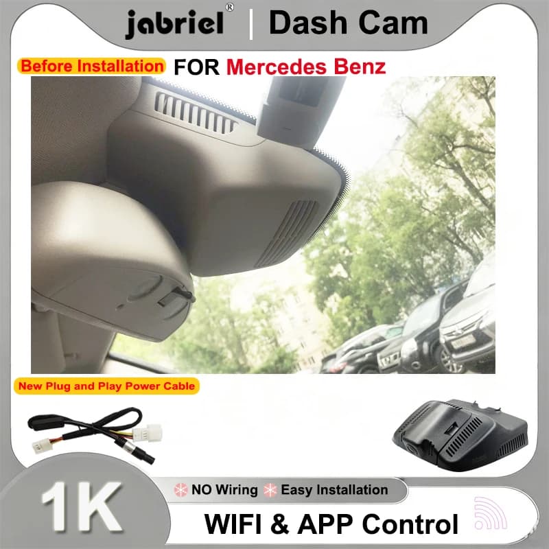 Dashcam 1080P Wifi Dash Cam for Mercedes Benz GLK x204 for Mercedes Benz glk 250 280 300 350 200d 220d 250d 320d 350d 2008-2021