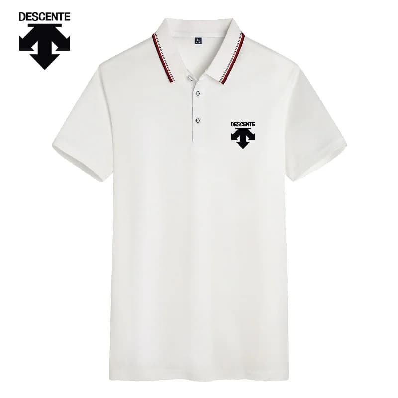 Polo da golf estiva da uomo, nuova maglietta traspirante a maniche corte, top sportivo elasticizzato, abbigliamento da uomo