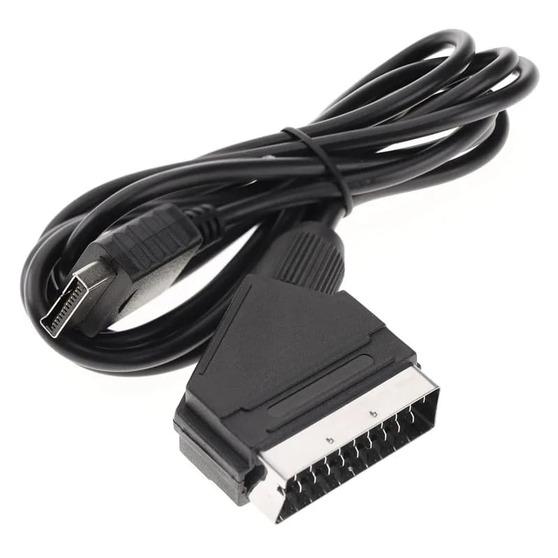Cavo scart RGB da 1,8 m per PS1 PS2 PS3 TV Cavo AV Cavo di ricambio Cavo di gioco per console PAL/NTSC