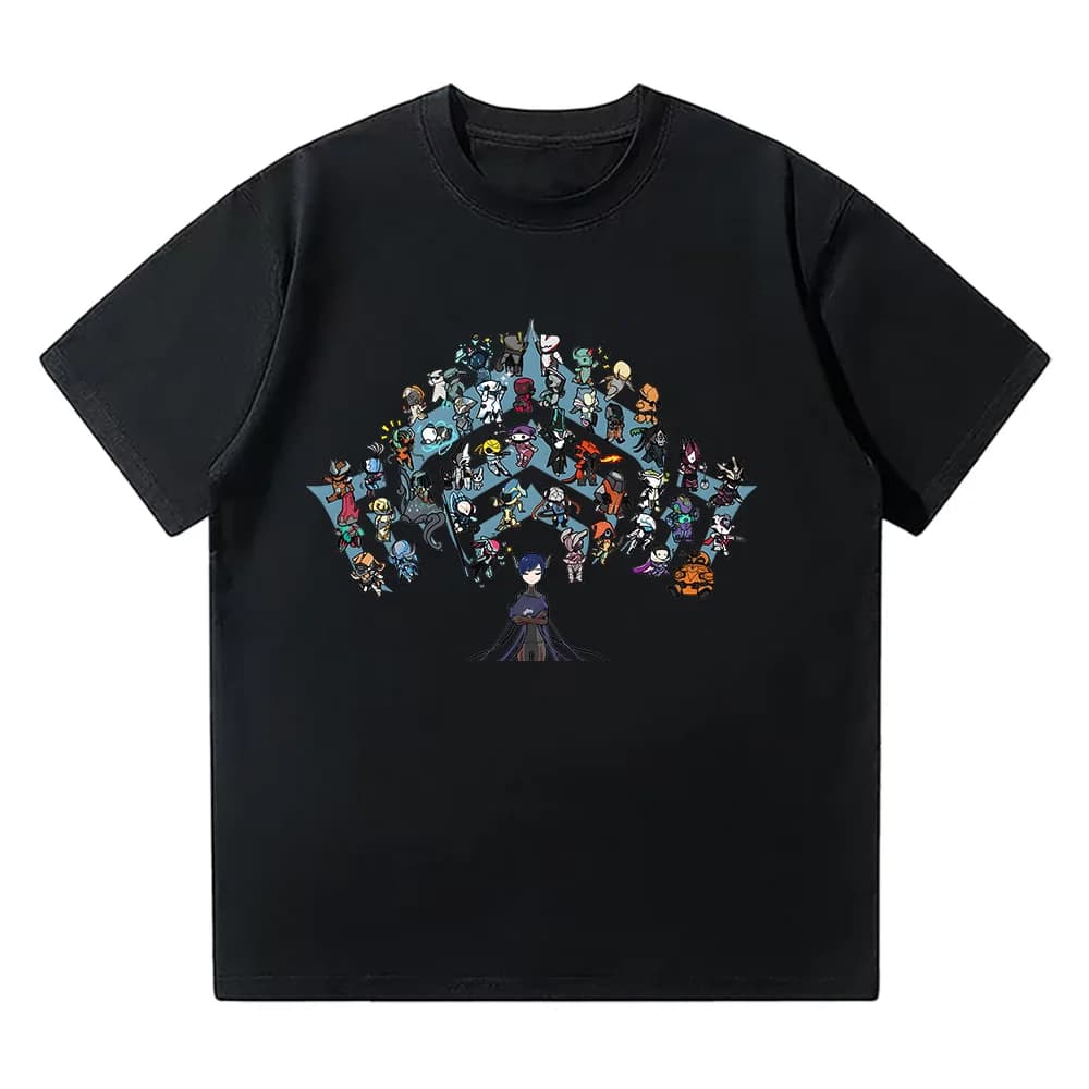 Warframe Hot Game T Shirt Estate Comodo cotone Abbigliamento traspirante Stampa di cartoni animati Design creativo Tee Unisex High Street Top