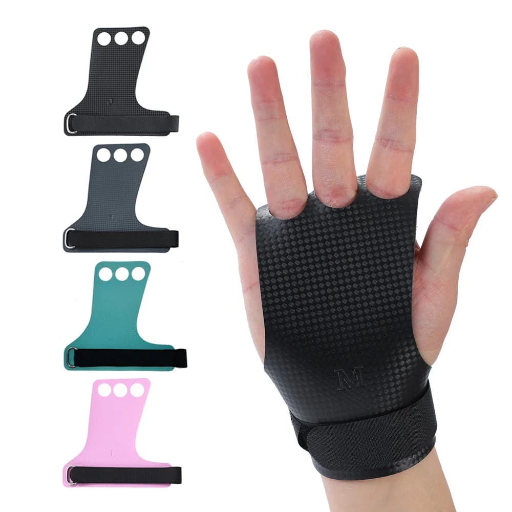 Carbon grip accessories Crossfit for weight lifting kettlebell gymnastics training equipment gloves with carrying bag