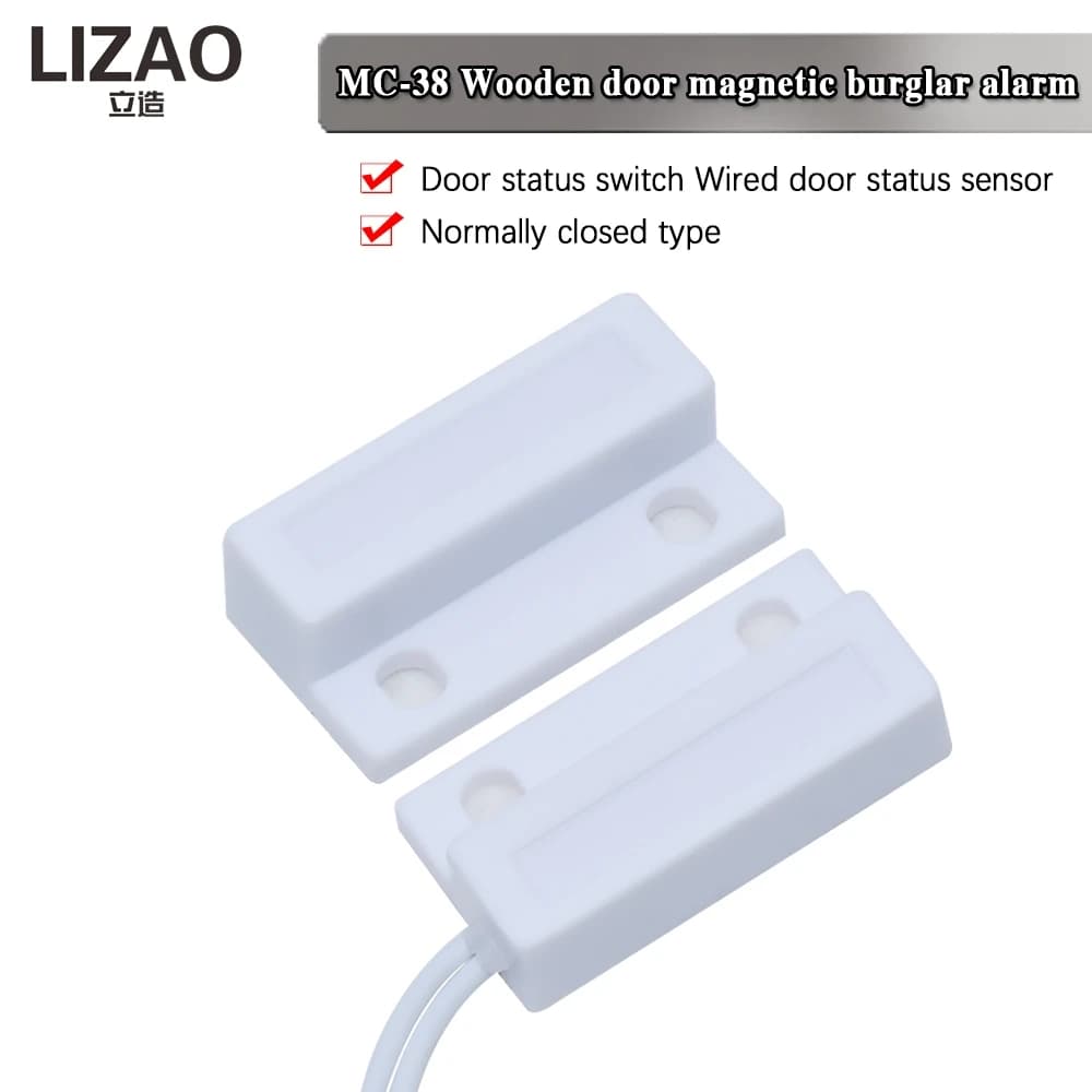 MC-38 MC38 wired door window 30mm sensor cable randomly lengthens the magnetic switch home alarm system for arduino