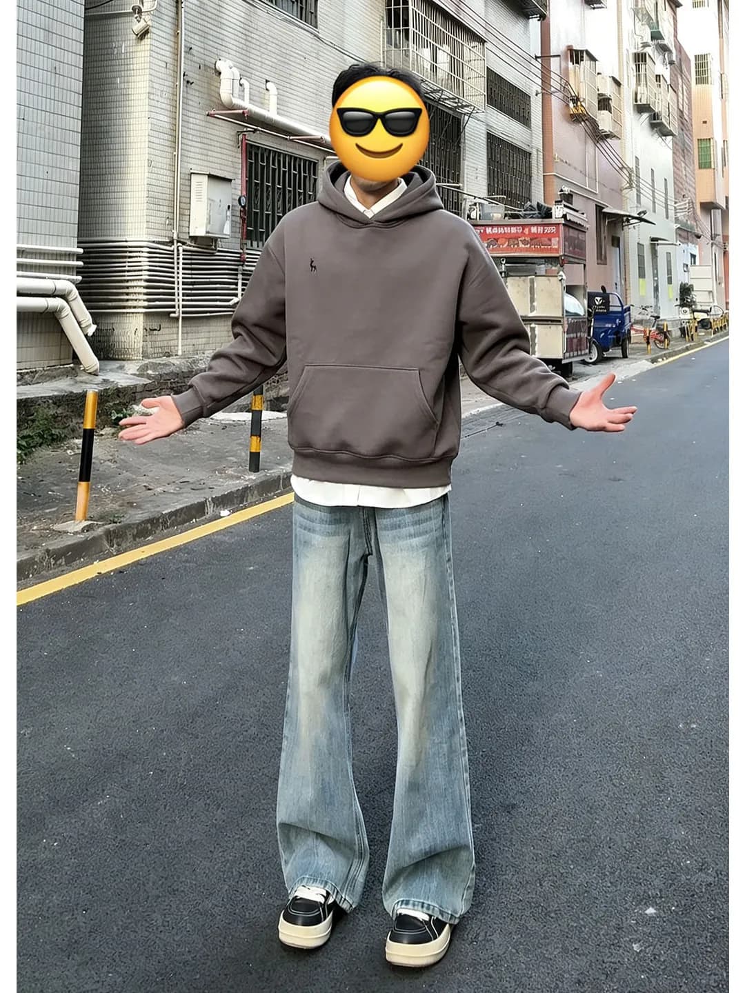 Cleanfit Blue Bell Bot Jeans Men's Spring Waed Straight Leg American High Street Elevate Pants Youth Casual Denim Jeans