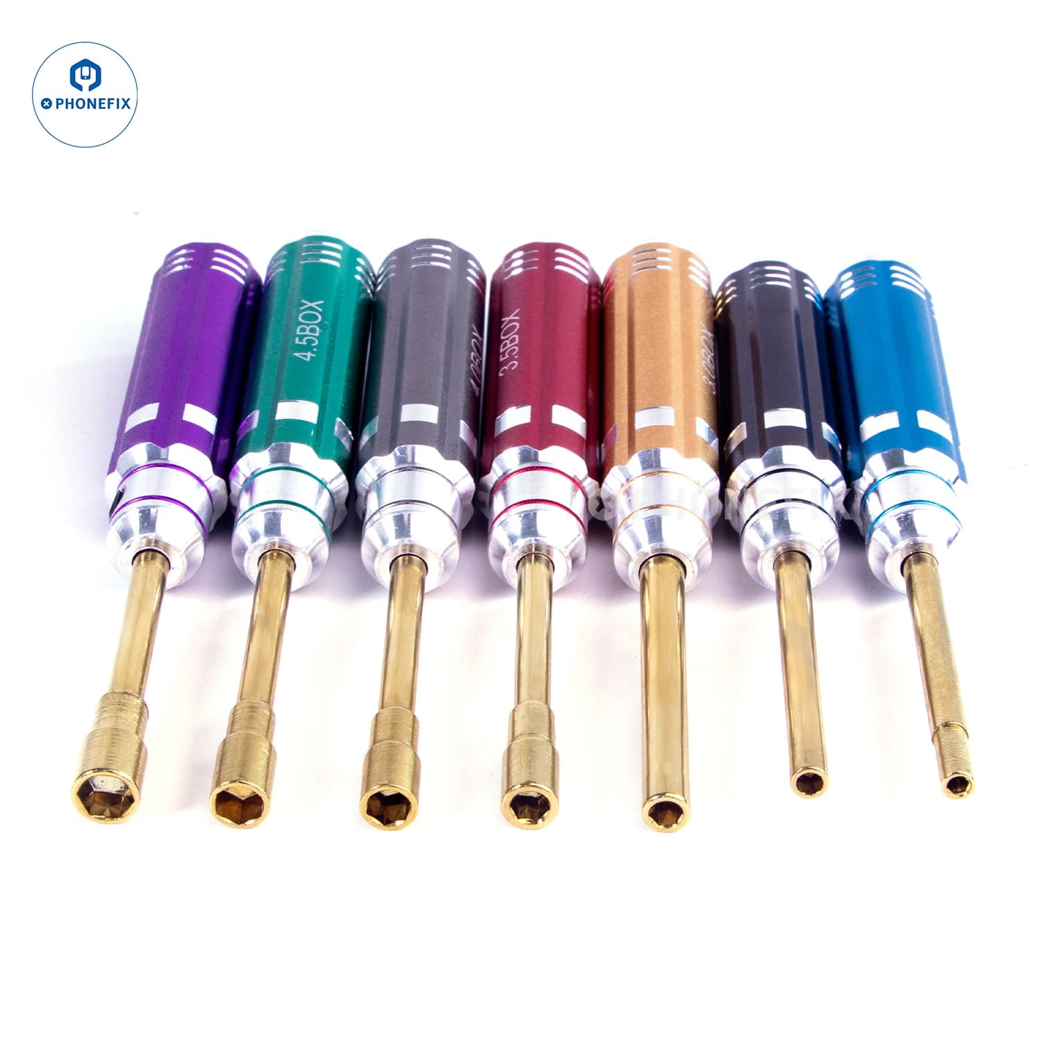 7 IN 1 RC Strumenti Dadi Esagonali Manico Corto Driver Set 2.0-5.0mm Cacciavite Chiave Esagonale Per RC Elicottero RC Mini Crawler Auto giocattoli di Riparazione