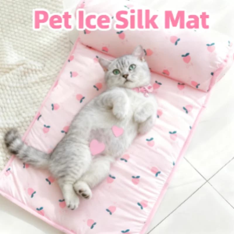 Tappetino Refrigerante Estivo per Cani, Cuscini Refrigeranti per Animali Domestici, Coperta Traspirante per Gatti, Cuccia Lavabile per Cani, Letto Rinfrescante per Piccoli Animali