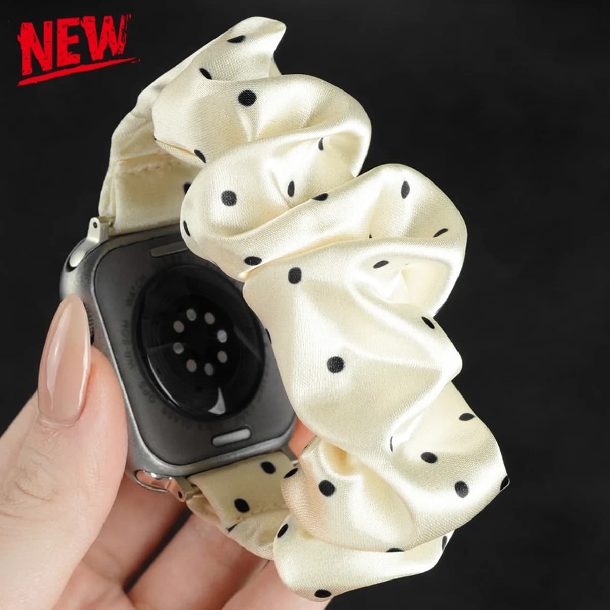 Cinturino Elastico a Pois per Apple Watch Ultra 3/2 49mm 44 45 38 40 42mm, Braccialetto per Iwatch Serie 11 10 9 8