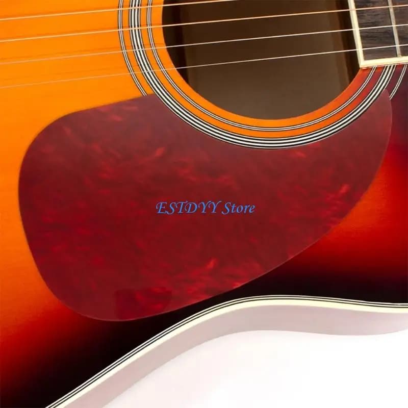 G6DE Plastic Guitar Pickguard Folk Acoustic Guitar Scratch Plate Ahesive Pickguard