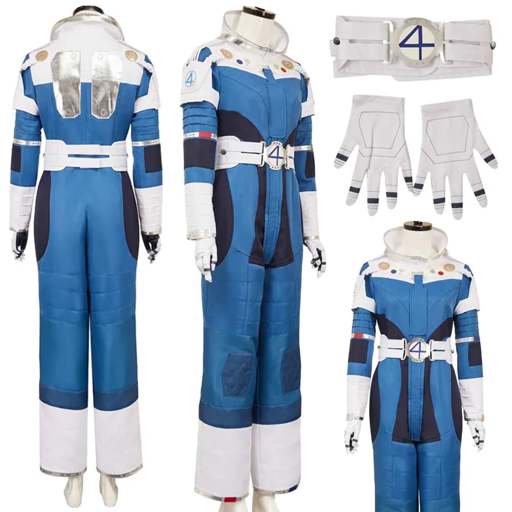 2025 Film 4 Pieces Fantastic Cosplay Susan Storm Suit Glove Belt Cloth For Women All Saints Carnival Role Game Dresses Dresses