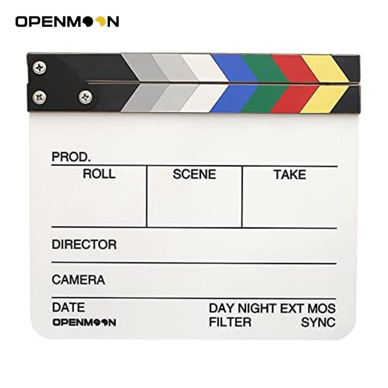 OPENMOON Director's Film Clapboard Taglio Scena d'azione Clapper Board Ardesia