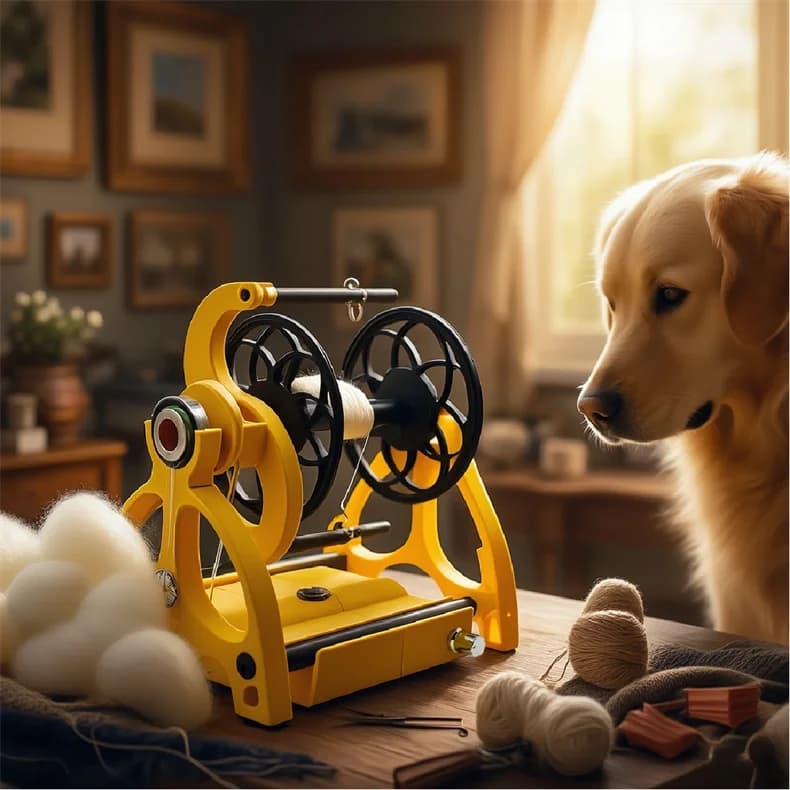 12V Mini Spinning Ruota elettrica per uso domestico Fibra di lana Avvolgitrice per filati Strumento per braccio volano in carbonio per fibre di seta di cotone di lana