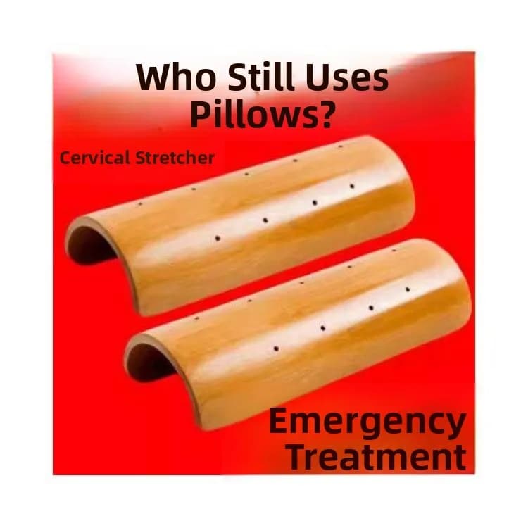Sleeping Bamboo Pillow Neck Support Wealthy Pack Special Repair Sleep Aid Bamboo Tube Hard Pillow Bamboo Chip Lumbar Pillow S...