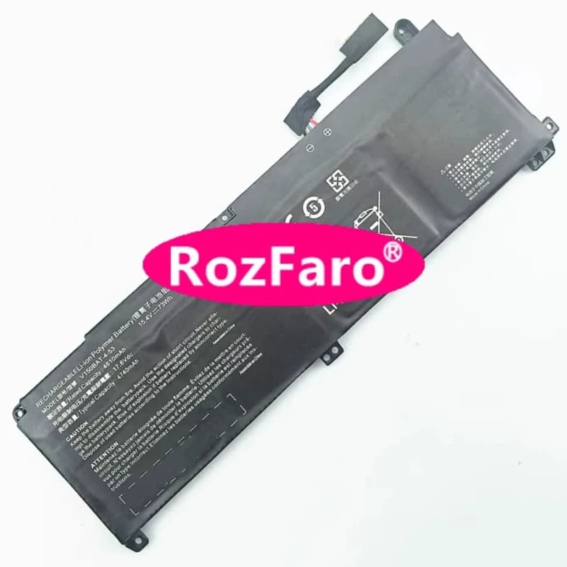 Batteria per laptop RozFaro V150BAT-4-53 15.4V 53.35Wh/73Wh per Medion Erazer Scout E20 MD62521 MD62528 MD62576 V170RNC V170RNCQ