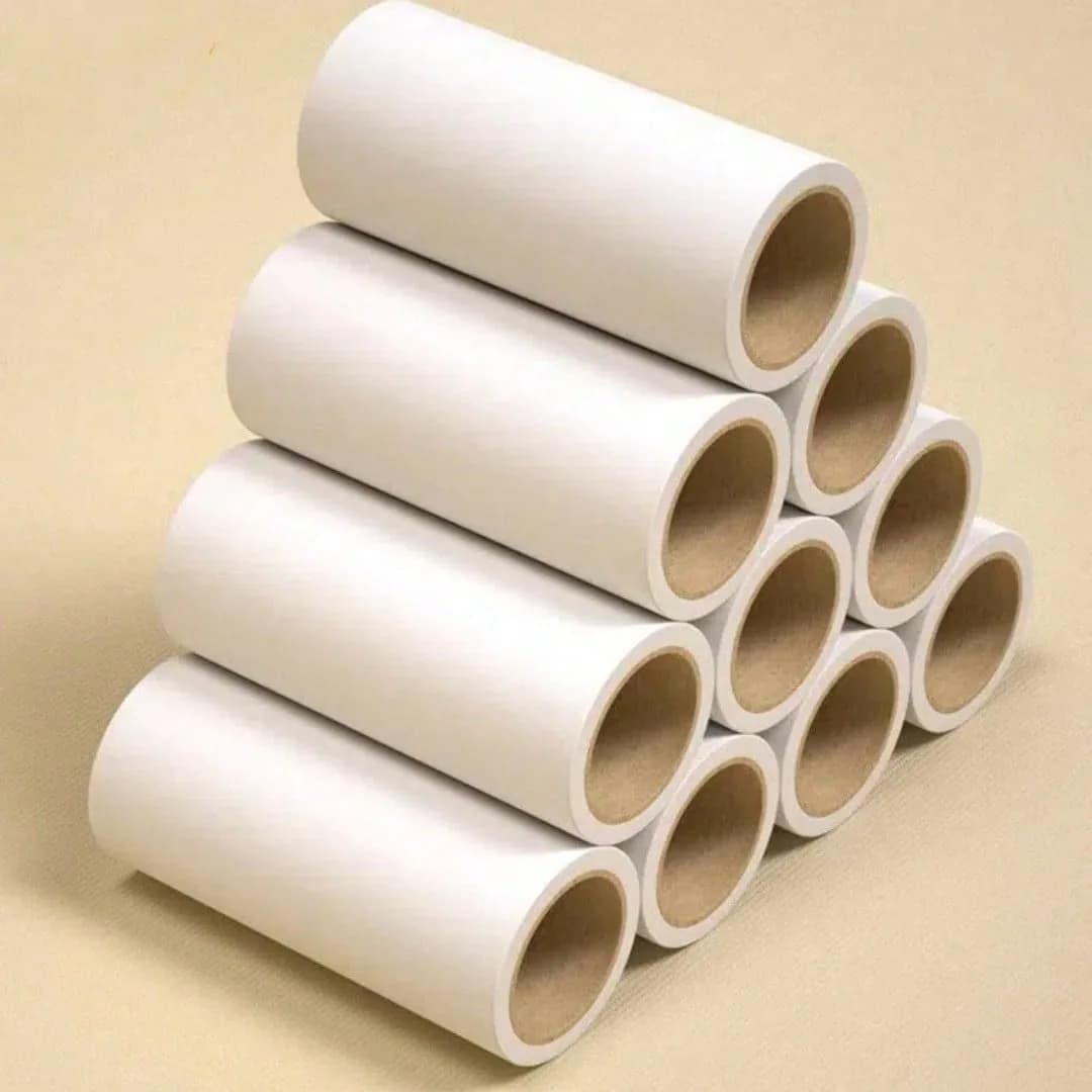 200 Sheets Pet Hair Remover Roller Refill Paper, Home Cleaning Sticky Adhesive Tape, Diagonal Tear Dog/Cat Hair Removal Tool For
