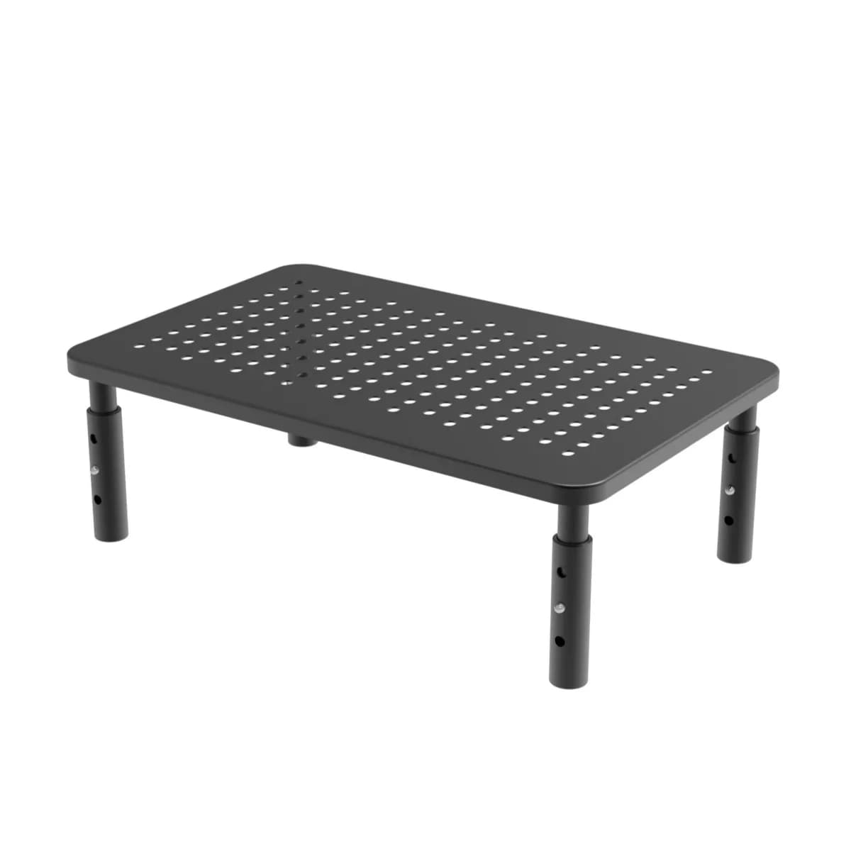 Support for Monitor D-MOUNT 30kg XT-01 10-27 Inch, Table High to 3 Levels, Simple Metal PC Screen Stand with Cooling Holes