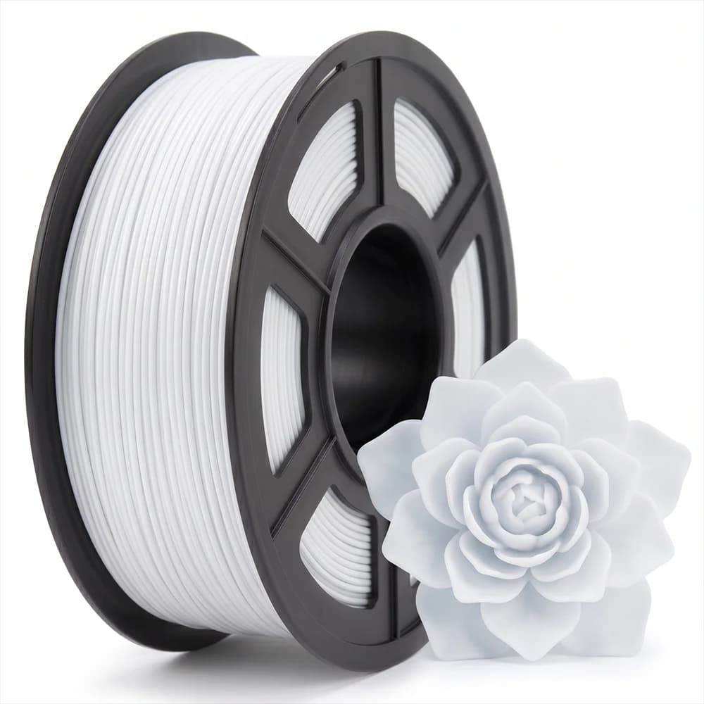 TPU Filament 1.75mm 250G, Flexible 3D Printer Filament with Shore Hardness 95A, Strong Elasticity, Abrasion Resistance