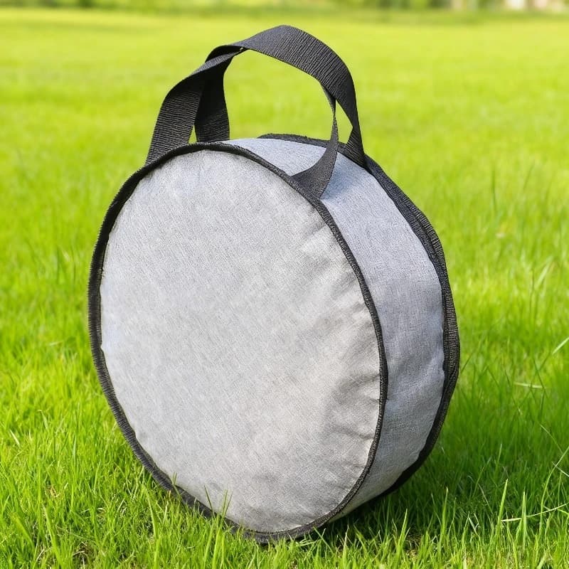 Borsa Portatile Rotonda per Barbecue, Multifunzione, per Campeggio e Picnic all'Aperto