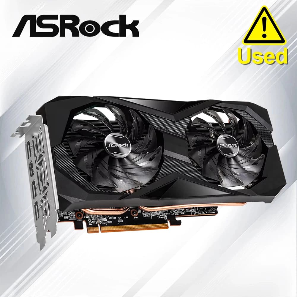 ASROCK AMD Radeon RX 6600XT Challenger D 8GB OC GDDR6 schede Video 6600XT a 128 bit scheda grafica GPU DeskTop