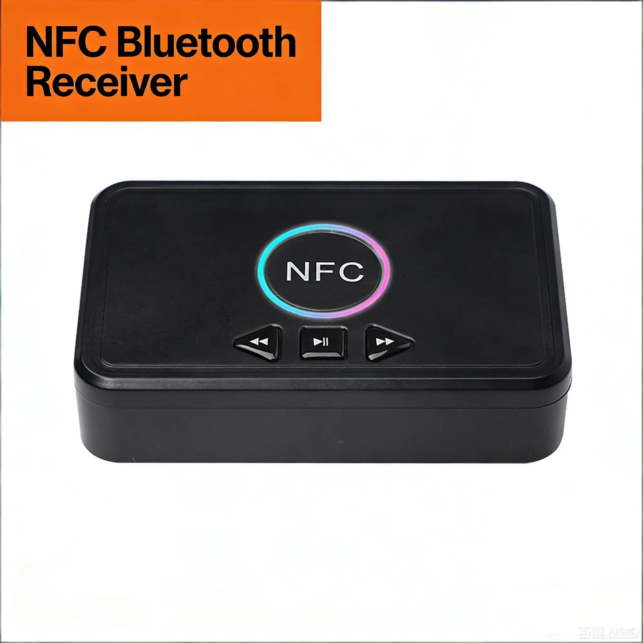 Adattatore NFC Bluetooth V5.0 Ricevitore audio wireless Jack da 3,5 mm AUX 2 RCA Suono stereo per amplificatore per cuffie e altoparlanti