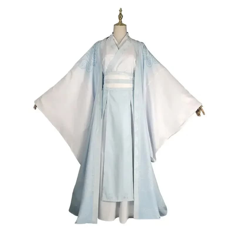 Grandmaster of Demonic Cultivation Lan Wangji Hanfu Cosplay Costume | Full Set with Headband & Belt for Halloween 2026