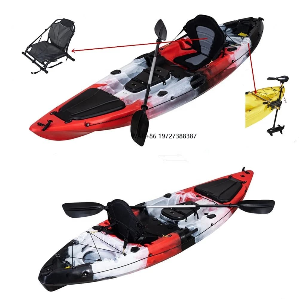 Kayak con motrice a pale ad alte prestazioni dal design pratico per i pescatori